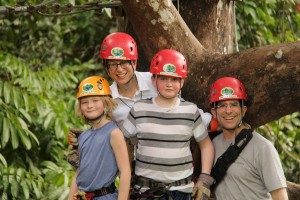 Just before ziplining in Manuel Antonio, Costa Rica