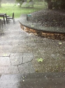 Backyard hailstorm August 2015